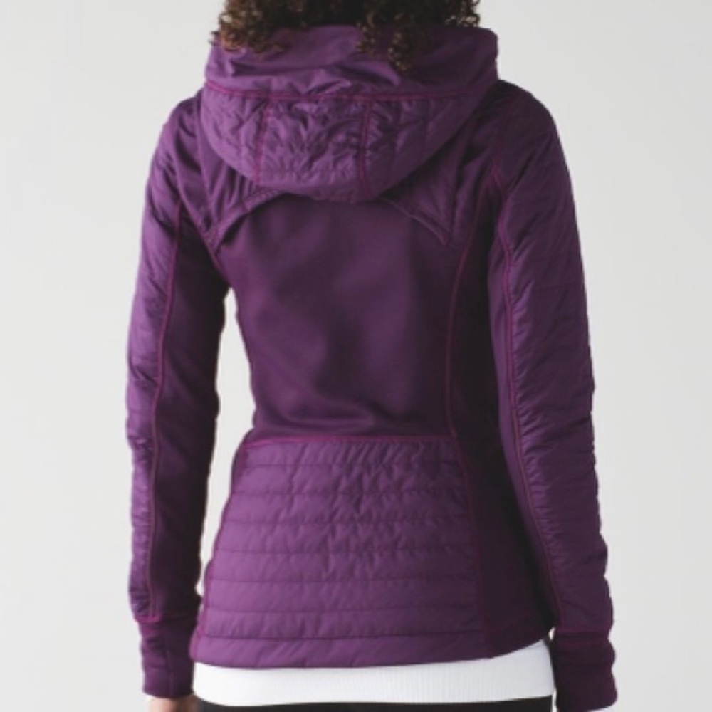 Lululemon First Mile Jacket Darkest Magenta size 4